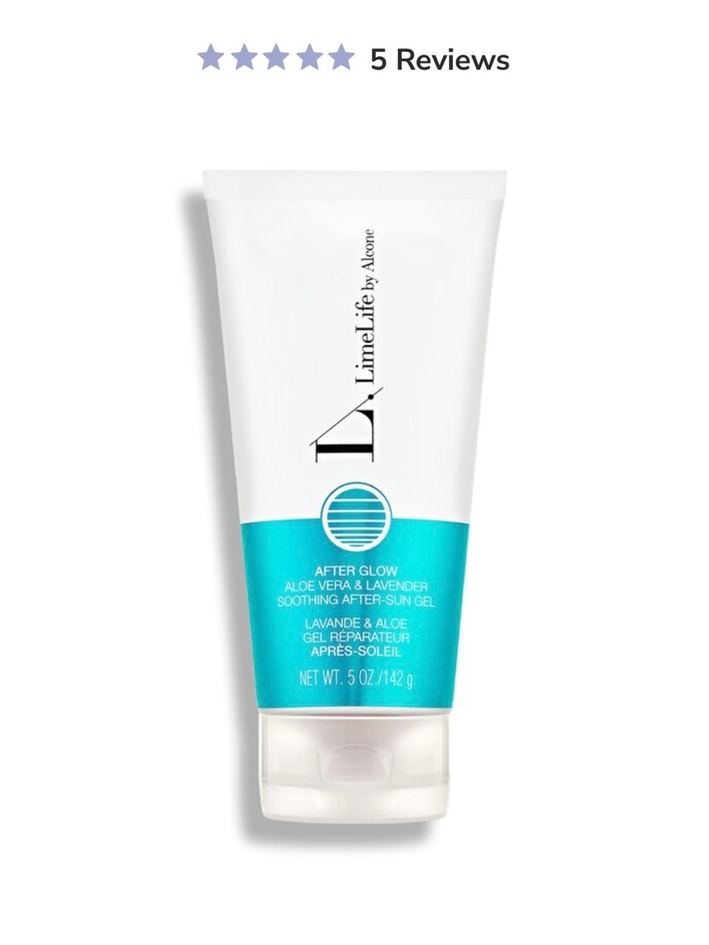 LimeLife After Glow Aloe Vera & Lavender Soothing After-Sun Gel